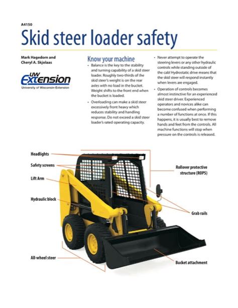 safe skid steer operation|skid steer safety manual.